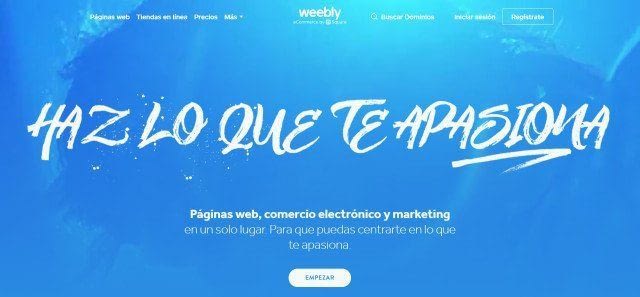 Weebly. Haz lo que te apasiona.