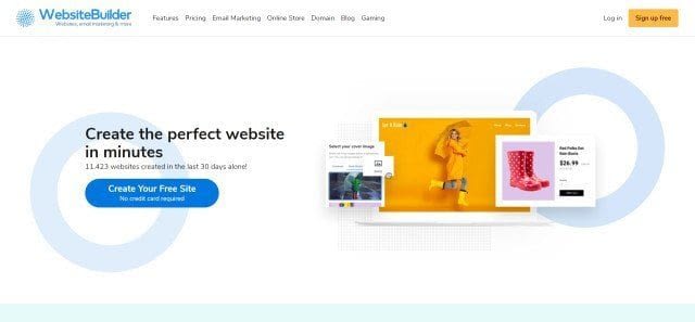 WebsiteBuilder. Crea la web perfecta en minutos.