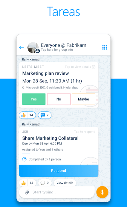 Kaizala, la app de mensajería de Microsoft